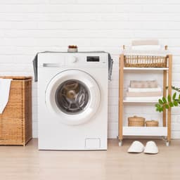 wasmachine hoes met zakjes - 130 x 55 cm - beschermer - bovenkant - polyester — thumbnail 4