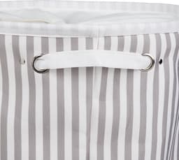 wasmand met koord - 60 l - opvouwbaar - stof - 56 x 42,5 cm - handgrepen - badkamer — thumbnail 4
