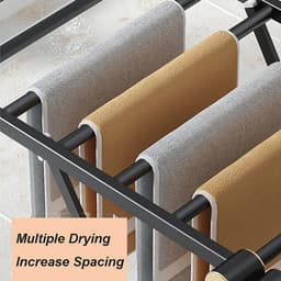 Opvouwbaar Droogrek Voor Kleding - Inklapbaar Aluminium Droogrek Met Grote Capaciteit — thumbnail 4