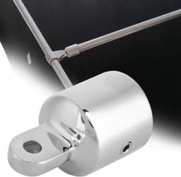 Eindkap oog Eindkap voet roestvrij staal 7-8 "1" stalen eindkap voor bootdeksels voor bimini laarsafsluitdop bevestigingsmateriaal Robuust duurzaam corrosiebestendig (1 # -ZWS1401- Eindstukken van RVS staal. — thumbnail 2