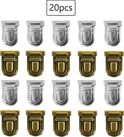 JGS ® Metalen Sloten voor Tassen - Set van 20 Stuks in Twee Kleuren — thumbnail 3