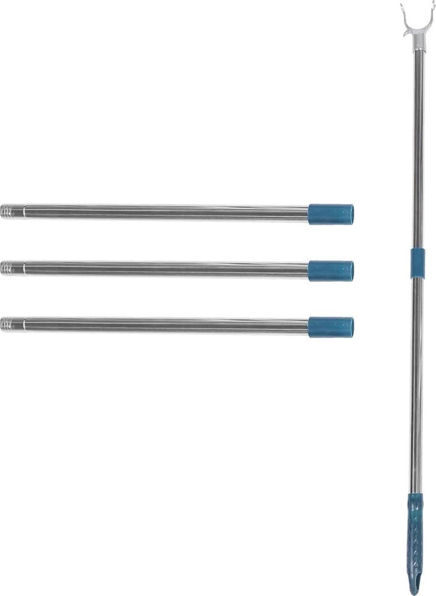 Telescopic Clothesline Support Retractable Clothesline Hanger Adjustable Dressing-Stick Clothes-Drying Hook Rod for Clothes Household 201cm - Drying Rack Clothing Organizer — afbeelding 1