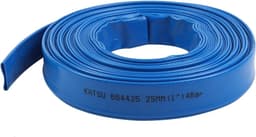 Platte afvoerslang voor waterpompen - 20 m x 25 mm - blauw — thumbnail 4