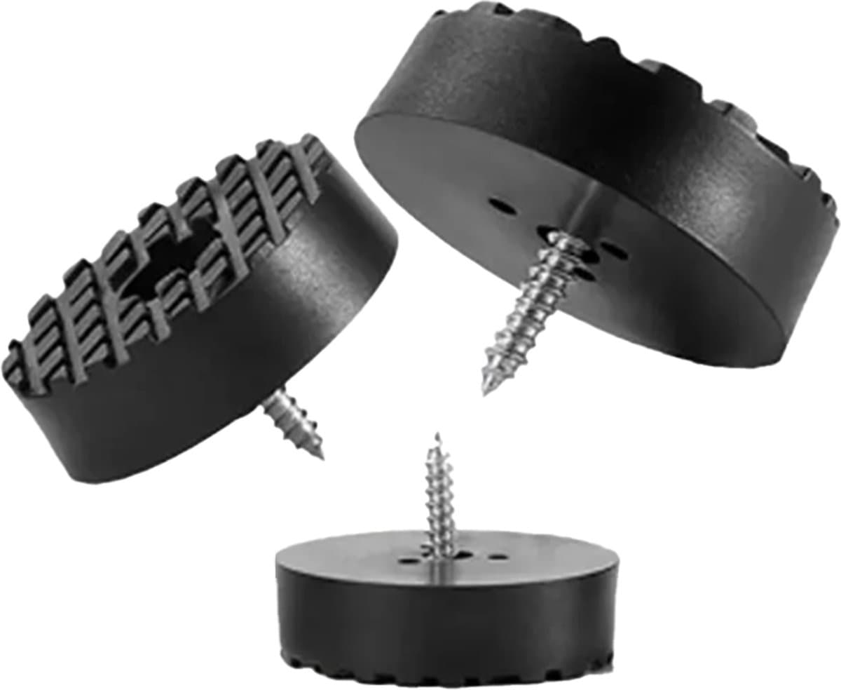 FSW-Products - 4 Stuks - Rubberen Voetjes - Ø18 mm - Onderzetters - Viltjes - Rubber Dopje - Meubelonderzetter - Meubelverhogers - Trillingsdemper - Anti Slip - Vloerbeschermers — afbeelding 1