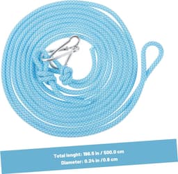 Waslijn Set - Kledinglijn Touw - Kleding Drogen - Antislip Ontwerp - 2 x 5 meter - Blauw — thumbnail 3