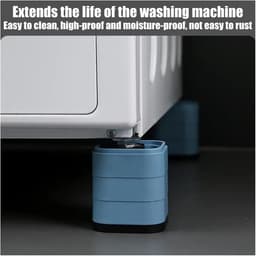 Wasmachine Voetjes - Anti Trilling Mat - Stil Gebruik - Schokabsorberend - 4 stuks - Bruin — thumbnail 4