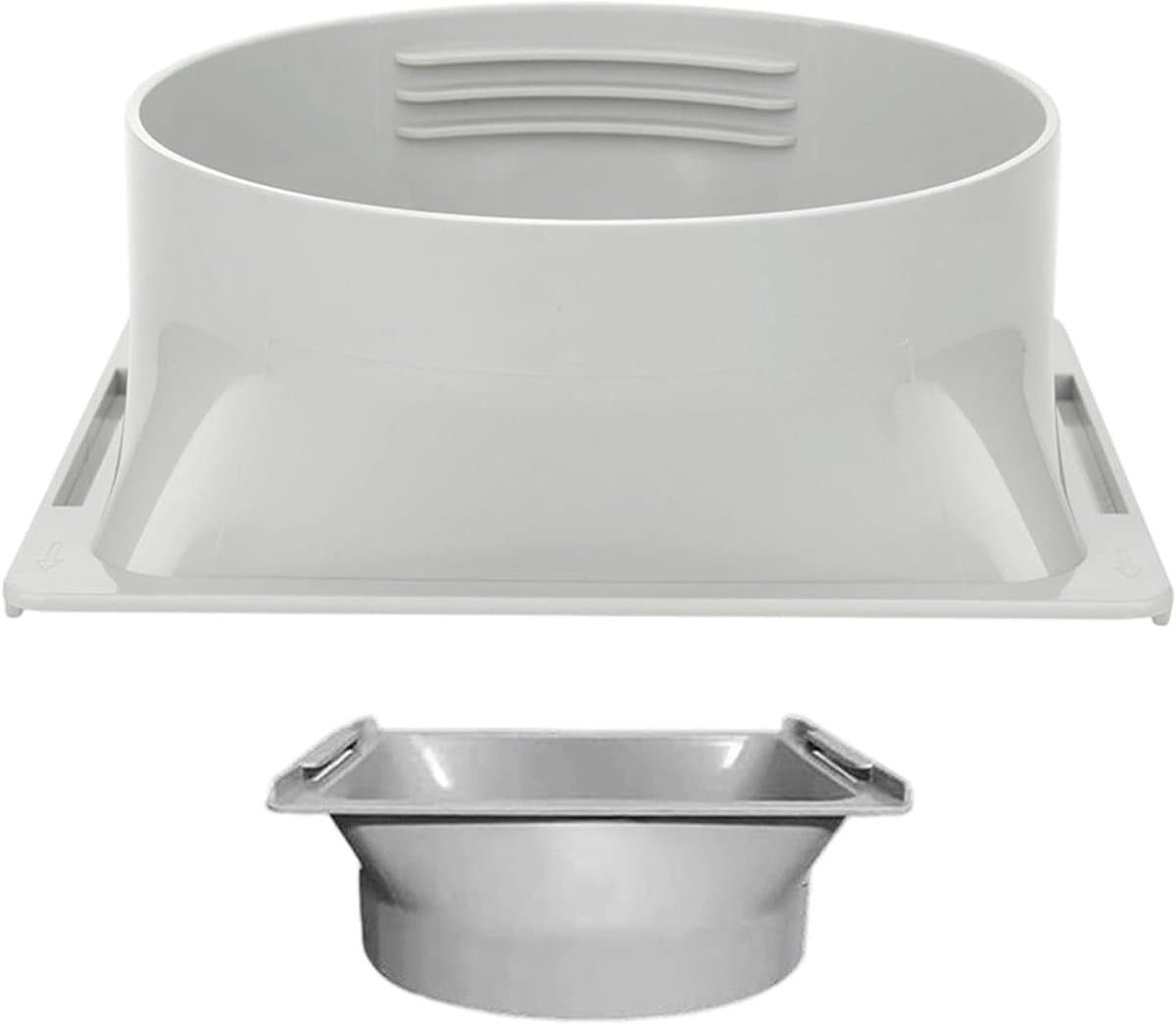 Afvoerslang Aansluiting - Airco Adapter - Koeling Verbeteren - Universele Pasvorm - 15 cm - Wit — afbeelding 1