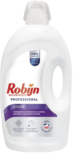 Robijn Professional Vloeibaar Wasmiddel Klein & Krachtig Gekleurde Was 160 Wasbeurten Pro Formula - 4,32 liter — thumbnail 2