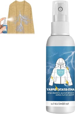 Antistatische Spray 100ml voor Kleding, Textiel, Meubels en Auto - Vermindert Statische Lading en Verbetert Comfort — thumbnail 1