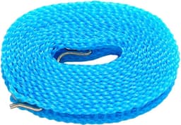 Waslijn - Draagbaar - Kamperen Reizen - Winddichte Haken - 500 cm - Blauw — thumbnail 5