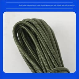 Draagbare Waslijn - Droogkoord Reiswaslijn - Was Drogen Buiten - Verdikte Nylon Kern - 40 Meter - Groen — thumbnail 5