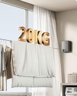Uittrekbare Waslijn - Wanddroger Roestvrij Staal - Kleding Drogen - 4.2 Meter Verstelbaar - 20 kg Belasting - Zwart — thumbnail 4