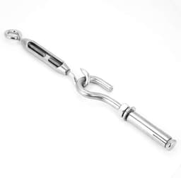 Roestvrijstalen Waslijn - Kledingdraad Ophangsysteem - Buiten Kleding Drogen - Waterdicht Roestvrij Staal - 8 meter - Zilver — thumbnail 2