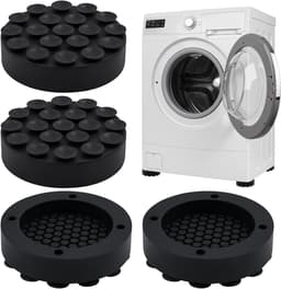 4 Pcs Vibration Dampers for Washing Machine Feet, Rubber Feet Vibration Dampers, Anti-Vibration Pads for Washing - ShopVlot — thumbnail 1