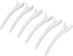 Haarspeld set - Eendenbek clips - Haarstyling thuis - Sterke grip - 12 stuks - Wit — thumbnail 4