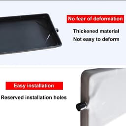 Opvangbak voor wasmachines, Airconditioner-afvoerbak Gegalvaniseerde metalen lekbak met gat en slang Meerdere maten(121x24cm(47.6x9.4in)) — thumbnail 5