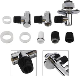 Wasmachine Afvoerconnector - Vloer Afvoer - Voorkomt Terugstroming - Drieweg Aansluiting - 32-46mm Pijpen - Grijs — thumbnail 3