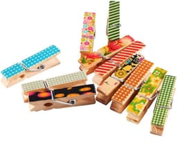 Houten Knijpers - Fotoclips Decoratief - Foto's Ophangen - Milieuvriendelijk Materiaal - 50 Stuks - Multicolor — thumbnail 4