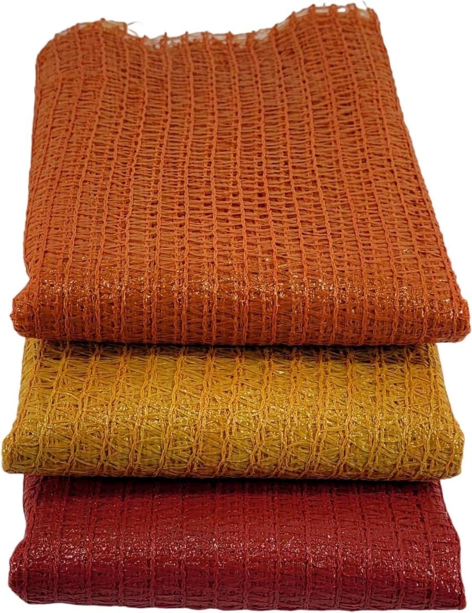 Raschelzakken - Aardappelzakken - Opslag Groenten - Zonder trekband - 40 x 63 cm - Rood — afbeelding 1
