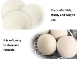 Dailygoods - Set van 6 Herbruikbare Drogerballen — thumbnail 2