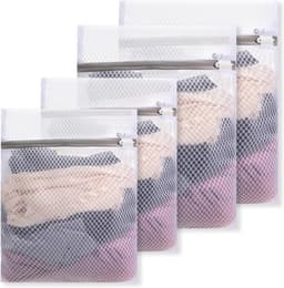 4-delige waszakken set, mesh waszakken met rits voor delicate kleding, lingerie, sokken en bh's — thumbnail 1