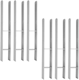 Paalanker H-model - Grondanker Palen - Houtconstructies Plaatsen - Verzinkt Staal Corrosiebestendig - 81x600mm 6 Stuks — thumbnail 1