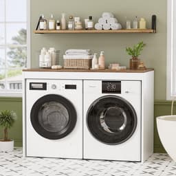 Wasmachine Ombouw - Opbouwmeubel - Kast Wasdroger - Meubel - compact — thumbnail 5
