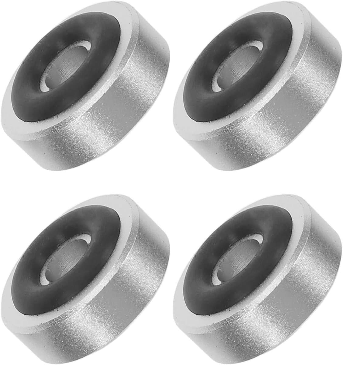 Speaker Isolatie Voetjes - Audio Dempers - Stabiel Plaatsen - Antivibratie Rubber - 4 Stuks - Zilver — afbeelding 1