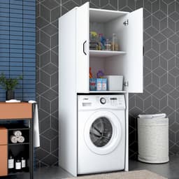 KD110 Wasmachinekast | 100% MELAMINE | Wit - Emob - Wasmachine Ombouw - Wit - Melamine; Spaanplaat — thumbnail 4