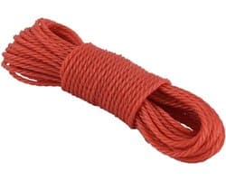 Waslijn Touw - Kledinglijn Hanger - Kleding Drogen - Antislip Ontwerp - 10 Meter - Rood