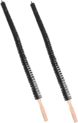 Droogtrommel Borstel - Wasdroger Reiniger Kit - Apparaten Onderhouden - Flexibele Staal Schacht - 75 cm - Zwart — thumbnail 1