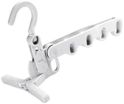 Dailygoods- Droogrek Stevig - Opvouwbaar - Draagbaar - 5 Ophanggaten - Voor Over de Deur - Duurzaam Kunststof - Kledingrek — thumbnail 1