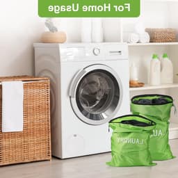 Waterdichte Waszakken Set van 4 - Vuilwaszakken in 3 Maten voor Zwemmen, Yoga en Reizen - Opvouwbare Waszakken voor Gezinnen en Vakanties (Groen) — thumbnail 2