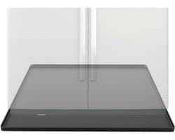 Koelkast vloermat - Wasmachine opvangbak - Vloerbescherming - Waterdicht siliconen - 60 x 60 cm - Grijs