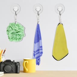 REWYTAZ-Set van 10 -Hangende theedoeken clips - Metalen keukenhanddoek hangers - Geschikt voor thuis, keuken en badkamer - Handige haak clips met lus — thumbnail 2