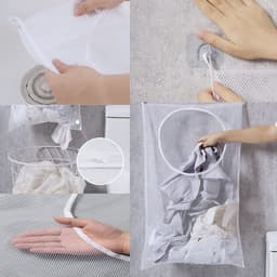 Dailygoods- Wasmand met deksel - Wasmand 3 vakken - Wassorteerder — thumbnail 5