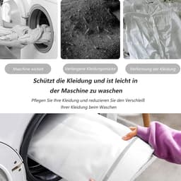 Dailygoods- Waszak Groot - Waszakjes met Rits - Wasnet voor Wasmachine - Waszakken voor Wasgoed - Waszakje voor Kleding - Duurzaam Polyester 40x50/50x60 cm — thumbnail 5