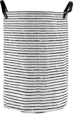 Set van 4 Vouwbare Waszakken van 60L met Rivets en PU Leren Handvatten - Ideaal voor Wassen, Sorteren en Organiseren in de Badkamer - Afmetingen 35 x 60 cm — thumbnail 2