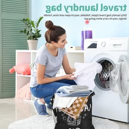 Reiswaszakken Set van 3, 38x48cm, Ideaal voor Vuil Wasgoed, Sport, Zwemmen en Yoga — thumbnail 3
