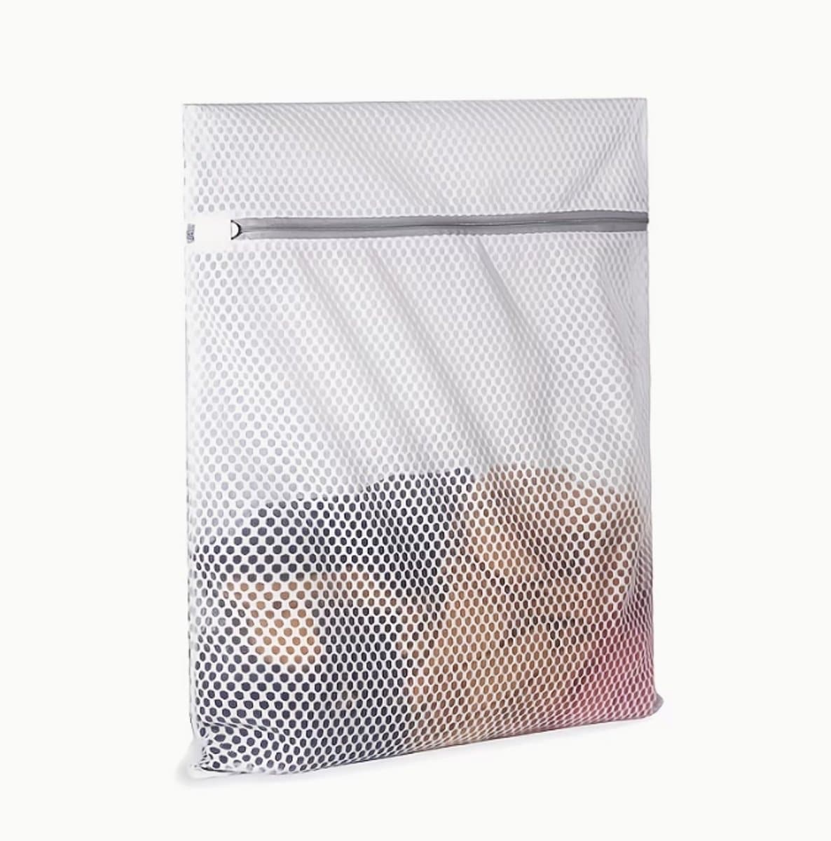 Waszak groot voor sokken, lingerie en dergelijke in de wasmachine, met handige ritssluiting, 30 x 40cm — afbeelding 1