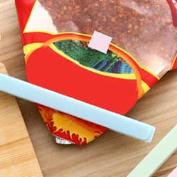 Voedselzak Sluitclips - Vershoudclips Snackclips - Zakken Afdichten - Herbruikbaar Draagbaar - 5 Stuks - Blauw — thumbnail 5