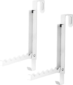 Droogrek Over Deur - Kledinghanger Haken - Ruimtebesparende Opslag - Opvouwbare Structuur - 6 Groeven 6H cm - Meerkleurig — thumbnail 1