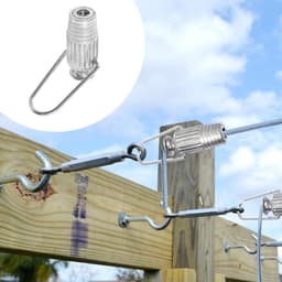Metalen waslijn spanner voor vaste en takel systemen | Eenvoudige bediening met veer | Huishoudelijk gereedschap | Duurzaam materiaal — thumbnail 3
