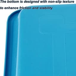Grote Lekbak Kunststof - Waterdichte Opvangbak - Apparaten Beschermen - Hoge Drukbestendigheid - 74x50x3cm - Blauw — thumbnail 4