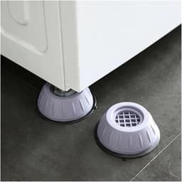 Anti-vibratie voetjes - Slipstop mat - Stille machine - Vermindert trillingen - 8cm diameter - Grijs — thumbnail 2