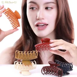 Set van 6 Klassieke Dames Haarclips Middelgroot met Sterke Dubbele Klem — thumbnail 2