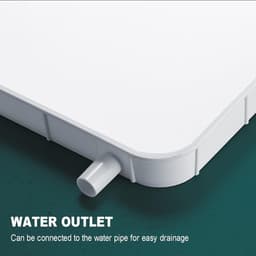 Universele Condenswater Opvangbak met Slang voor Externe Airco Unit - Lekbak — thumbnail 2