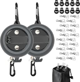 2-Pack Intrekbare Waslijn 10 Meter Verstelbaar voor Binnen en Buiten — thumbnail 1