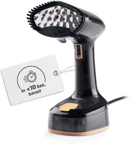 CLEANmaxx stoomstrijkborstel voor kleding | Met 2-in-1-functie – strijkt en verfrist kleding | Compacte stoomstrijkborstel voor onderweg en thuis | Opvouwbare + draagbare stoomborstel 1600 W, incl. waterreservoir van 165 ml — thumbnail 1
