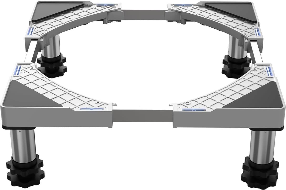 Wasmachine Verhoger - Wasmachine Opbouwmeubel - Wasmachine Sokkel - Anti Slip & Verstelbaar - Ook voor Droger, Koelkast en Vriezer - 350 Kg Draagkracht - 4 Poten - Hoogte 18 - 22 cm - van Imperatoris — afbeelding 1